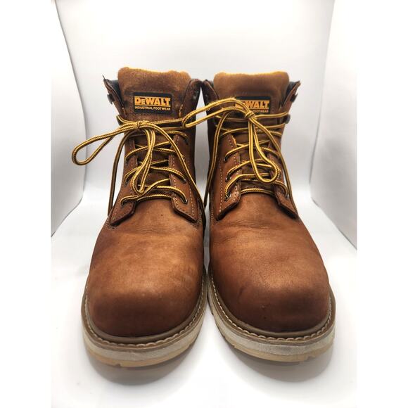 DEWALT Work Boots Men\'s 13M Steel Toe ASTM F2413 Brown Leather Safety EH